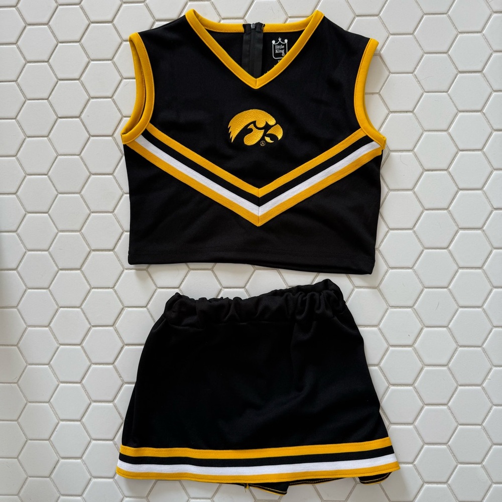 Black and Gold Cheerleader Outfit